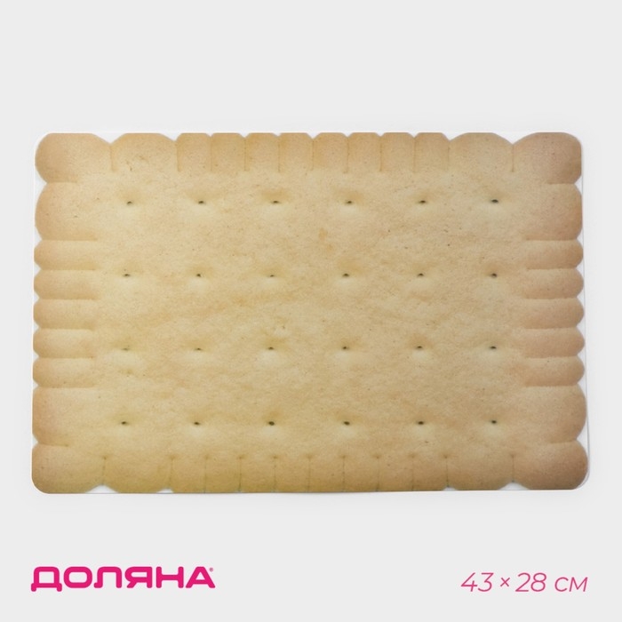 Салфетка сервировочная на стол Доляна &laquo;Крекер&raquo;, 43&times;28 см, цвет песочный