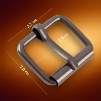 Пряжка проволочная, 3.2&times;2.8 см, 25 мм, 5 шт., цвет чёрный никель