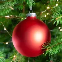 Елочный шар Finery Matt, 10 см, матовый красный