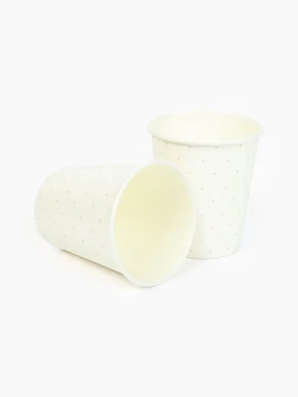 Стакан одноразовый бумажный &laquo;С Днём рождения&raquo;, белый, 250мл