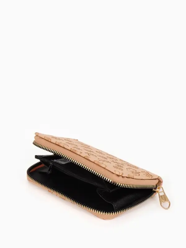 Кошелек жен 07-01-01 Июнь2526, 13*2*9 см, 2 отд+отд/молн, д/карт, бежевый