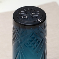 Стакан высокий стеклянный &laquo;Зальцбург&raquo;, 380 мл, цвет лондон топаз