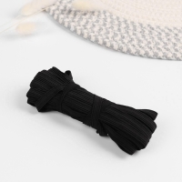 Резинка бельевая, 8 мм, 10 &plusmn; 1 м, цвет чёрный, цена за 1 штуку