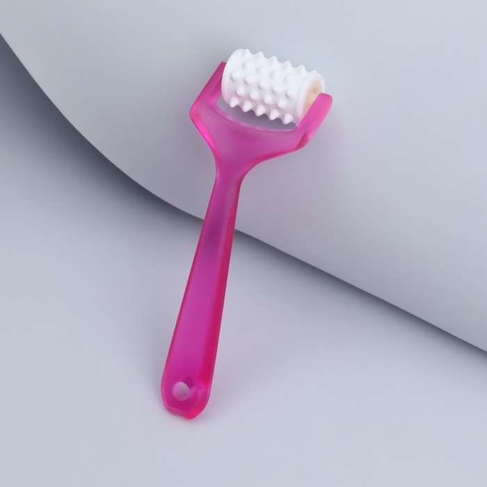 Массажёр для лица и зоны декольте, с шипами, 14 &times; 4,5 &times; 2,5 см, цвет МИКС
