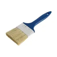 Кисть плоская ТУНДРА, смешанная щетина, пластиковая рукоятка, 2.5", 63 мм