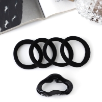 Набор для волос &laquo;Вивьен&raquo;, 4 резинки 5.5 см, краб 4.5 см, волна, чёрный