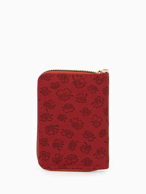 Кошелек жен 07-01-01 Июнь2526, 13*2*9 см, 2 отд+отд/молн, д/карт, бордо