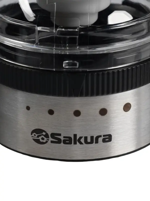 Кофемолка Sakura SA-6164, 3 в 1, мельница, стеклянная ёмкость для хранения, стакан для кофе
