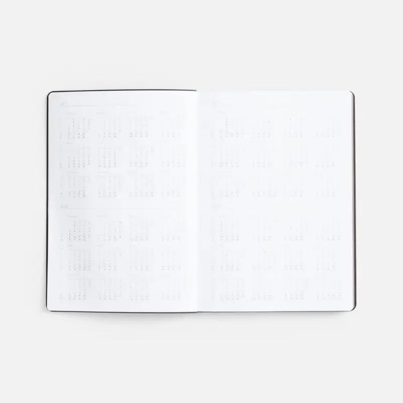 Ежедневник Nebraska Flex, недатированный, синий с серебром