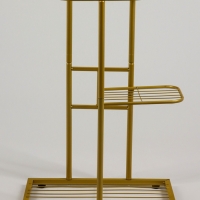 Подставка для цветов Greengo, 3 полки, 43 &times; 22 &times; 57 см, напольная, металл, цвет золотой