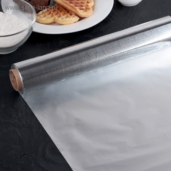 Фольга пищевая алюминиевая &laquo;Универсальная&raquo;, 29 см &times; 100 м, 11 мкм
