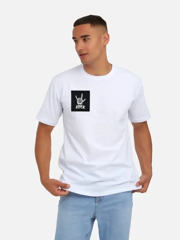 Термоаппликация Rock, 7.8&times;8.8 см, фасовка 10 шт., чёрная