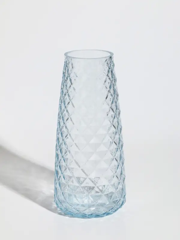 Ваза стекло настольная "Иви" 21,5х9,5х6,5 см, прозрачный