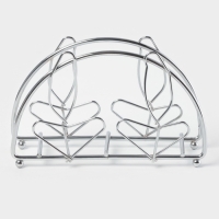 Салфетница Доляна &laquo;Розы&raquo;, хром