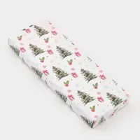 Подставка под ложку &laquo;Елочка&raquo; 26.5&times;9.5&times;2.5 см, стекло, белая, зелёная