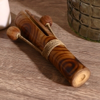 Сувенирный музыкальный инструмент "Двойной кастаньет" 21х4х8 см