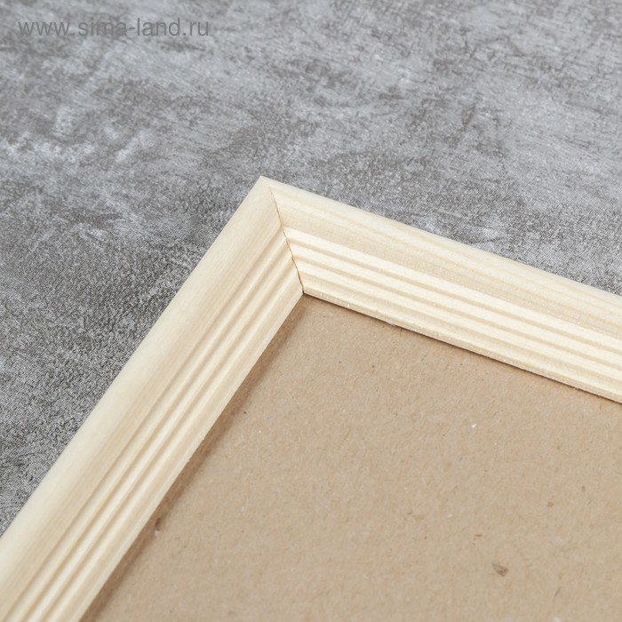 Фоторамка с20 50х70 см белое дерево (пластиковый экран)