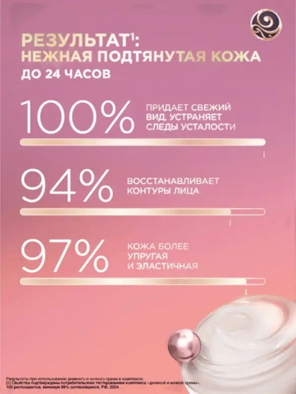 Крем для лица и шеи дневной "Черный жемчуг" в период менопаузы, 48 мл