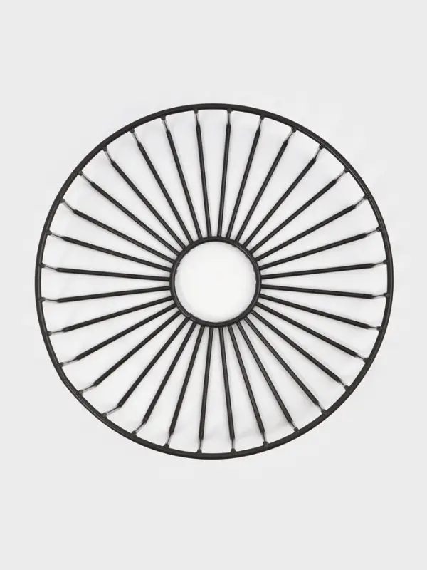 Корзинка - ваза для фруктов &laquo;Горшок&raquo;, 23&times;23&times;7 см, чёрная