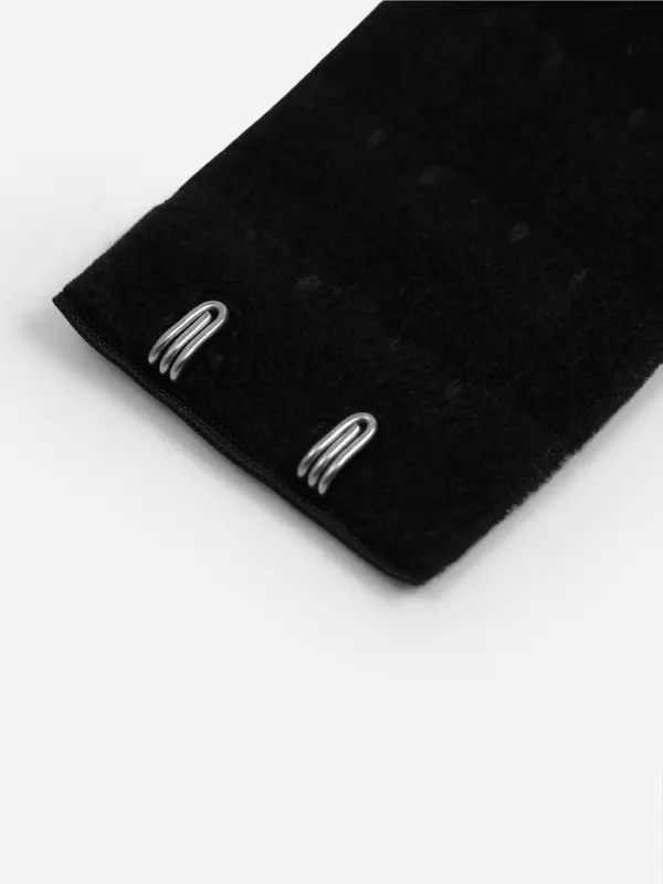 Застёжка для бюстгальтера, удлинитель, 3 ряда 2 крючка, 3.2&times;5 см, чёрная