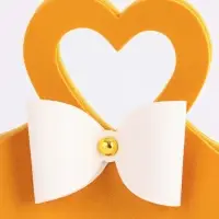 Кожанная подарочная сумочка 10,5 х 5 х 6 см желтая