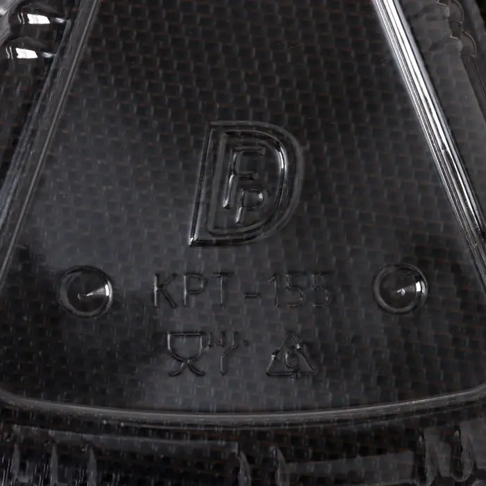 Контейнер для кусочка торта одноразовый, неразьёмная крышка, пластик, 8.5&times;11.5&times;6.5 см, прозрачный