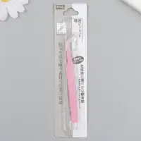 Пинцет для творчества прямой "Зефирно-розовый" изогнутый 12,1х1 см