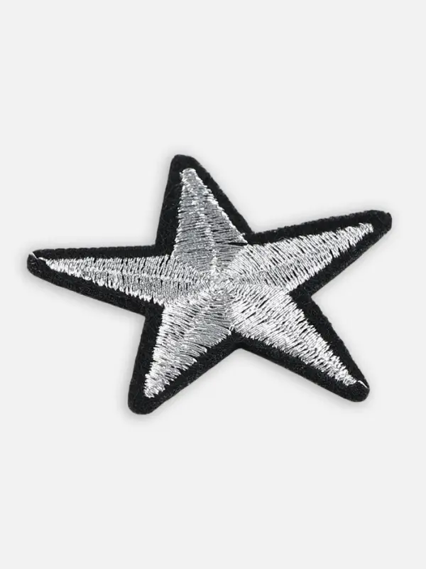 Термоаппликация &laquo;Звёздочка&raquo;, 3.7&times;3.7 см, цвет серебряный