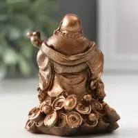 Фигура &laquo;Хотей на жабе&raquo;, 7&times;5.5&times;5.5 см, бронза