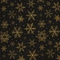 Бумага упаковочная тишью, новогодняя упаковка &laquo;Золотые снежинки&raquo;, 50&times;66 см