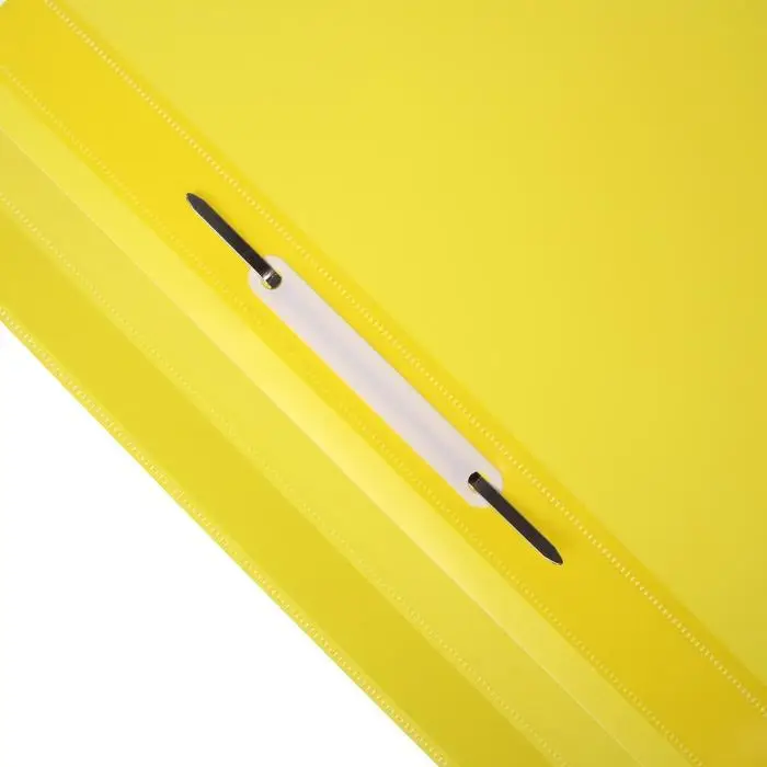 Папка-скоросшиватель Calligrata, А4, 180 мкм, жёлтая, прозрачный верх