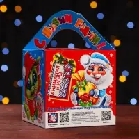 Подарочная новогодняя коробка &laquo;Изумрудная парочка&raquo; , кубик большой 12&times;12&times;12 см