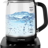 Чайник HYK-G5506 черный-серебристый, 1.7л, мощность 2200Вт