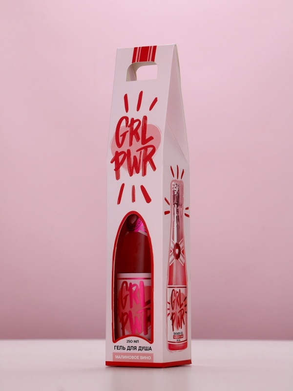 Гель для душа во флаконе шампанское GRL PWR, 250 мл, Новый Год