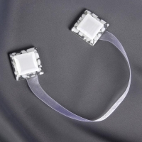 Подхват для штор &laquo;Квадрат&raquo;, 3,5 &times; 3,5 см, цвет белый