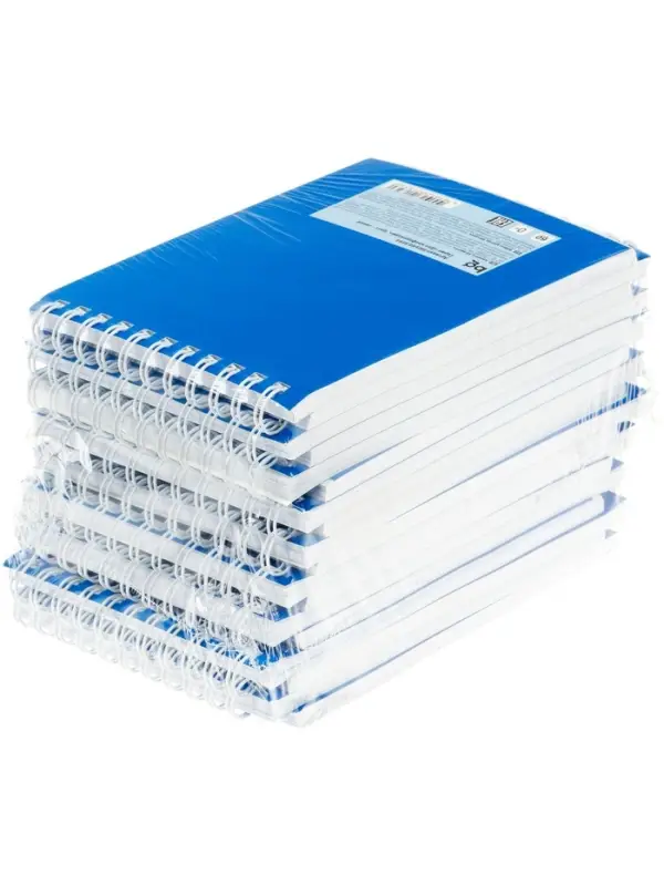 Блокнот А6, 60 листов в клетку, &laquo;Для конференций&raquo;, на гребне, синий