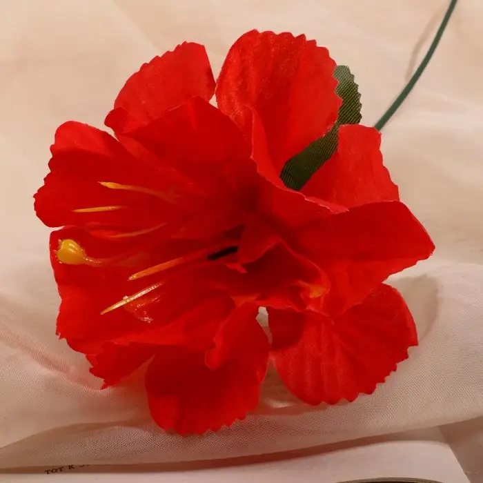 Цветы искусственные &laquo;Бегония криспа&raquo;, h=27 см, d=11 см, красные