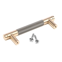 Ручка-рейлинг CAPPIO CRYSTAL, м/о 96 мм, цвет золото/серый