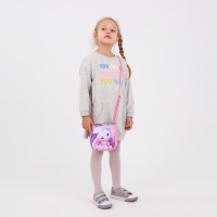 Сумка детская &laquo;Зайка в свитере&raquo; из эко-кожи, на ремешке, 17х12х5 см