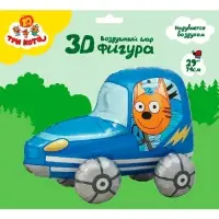 Воздушный шар фольгированный 3D 29" &laquo;Три Кота. Коржик в машине&raquo;