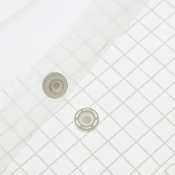 Папка-конверт на кнопке, А4, 180 мкм, Calligrata "Клетка", прозрачная