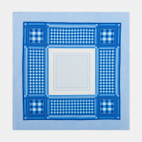 Платки носовые мужские Этель 30*30 см,(набор 12 шт,) цв.Голубой, рис. МИКС 100% хл