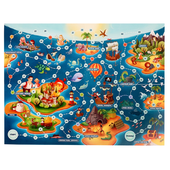 Настольная игра-бродилка &laquo;Карта сокровищ&raquo;