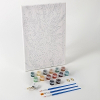 Картина по номерам с подрамником и поталью &laquo;Тропики&raquo;, 20 х 30 см