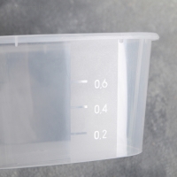 Контейнер для продуктов с мерной шкалой &laquo;BioFresh&raquo;, 900 мл, прозрачный, крышка микс