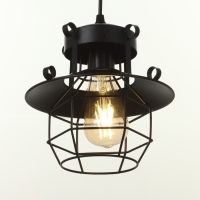 Светильник BayerLux 2137/1BK E27 40Вт черный 21х21х21-120 см