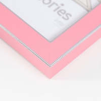 Фоторамка пластик "Акварель" 10х15 см, розовый