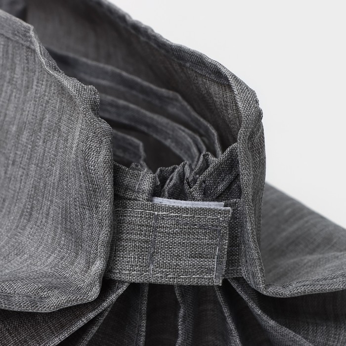 Органайзер для хранения белья Доляна, 7 ячеек, 35&times;30&times;13 см, цвет серый