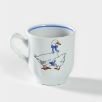 Кружка фарфоровая &laquo;Гуси&raquo;, 220 мл, рисунок микс