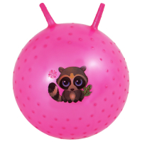 Мяч-прыгун с рожками &laquo;Счастливые улыбки&raquo;, массажный, d=55 см, 420 г, МИКС